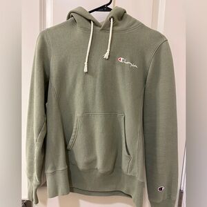 matcha colored champion hoodie